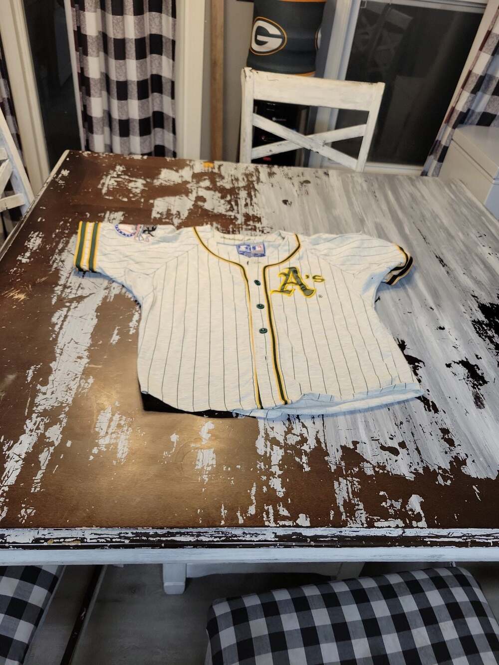 Vintage Starter Oakland Athletics MLB Baseball Jersey Size Youth Medium